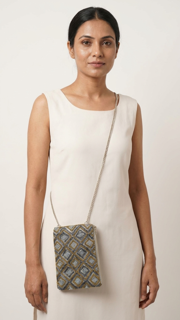 pomelli_photoshoot_image_9_16_0702 (1) Sterling Mosaic Beaded Sling Pouch