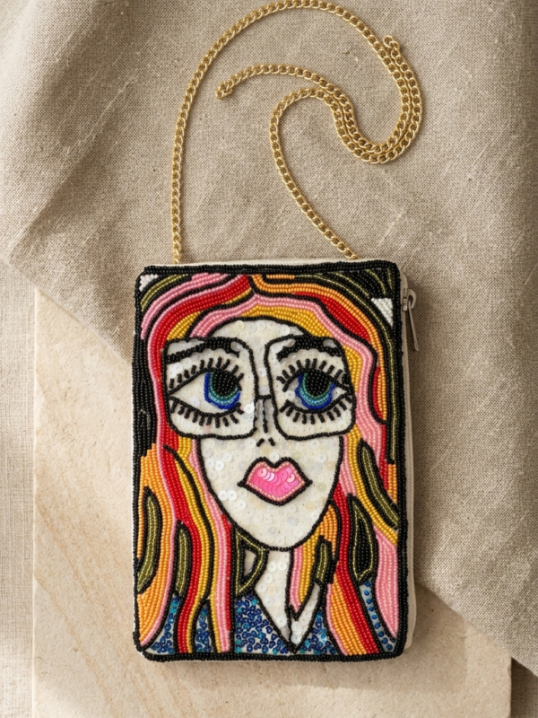 Pop Vision Beaded Sling Pouch