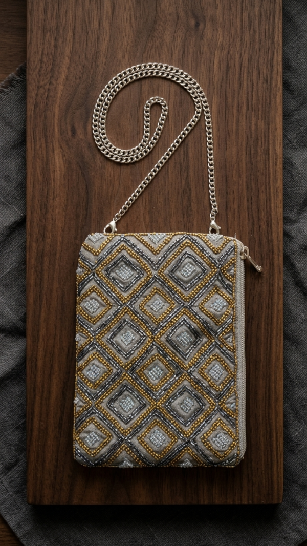 pomelli_photoshoot_image_9_16_0702 Sterling Mosaic Beaded Sling Pouch