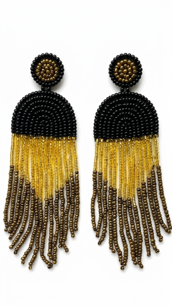 pomelli_photoshoot_image_9_16_0703 (14) Noir Luxe Fringe Earrings
