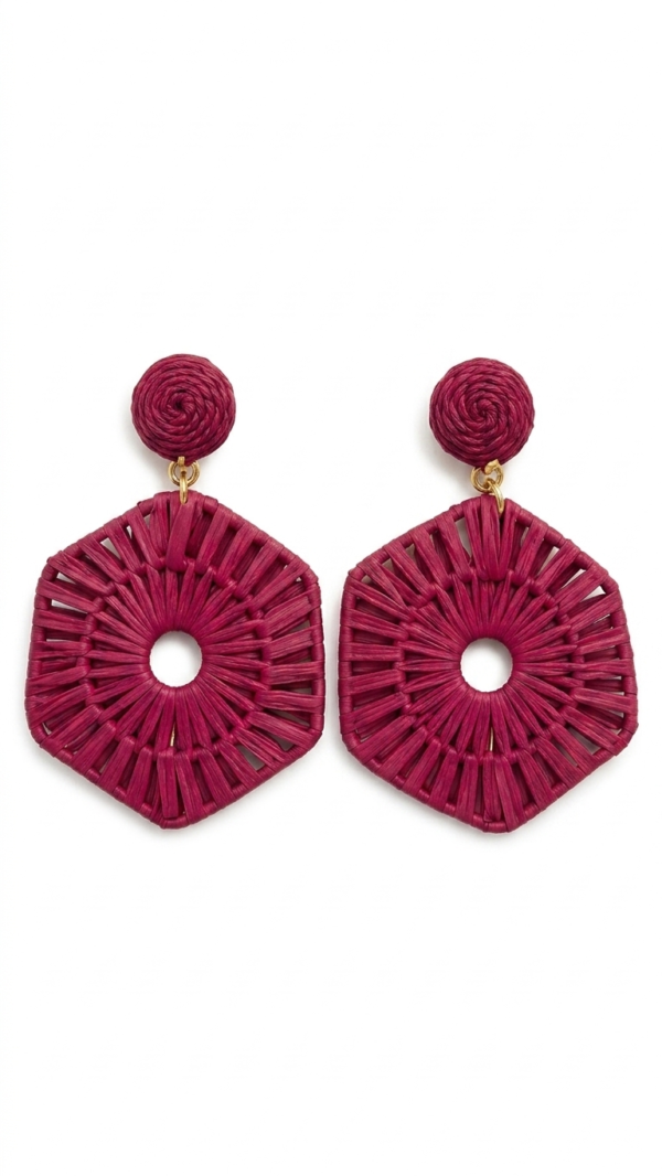 pomelli_photoshoot_image_9_16_0703 (18) Berry Weave Statement Earrings