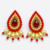 pomelli_photoshoot_image_9_16_0703 (29) Ruby Pearl Teardrop Statement Earrings