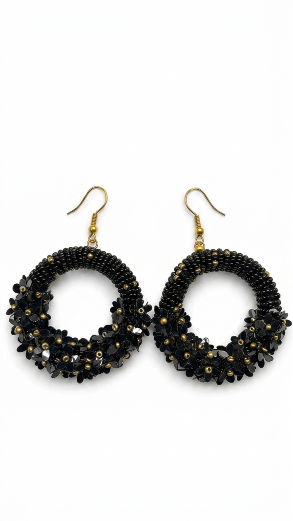 pomelli_photoshoot_image_9_16_0703 (8) Midnight Bloom Hoop Earrings