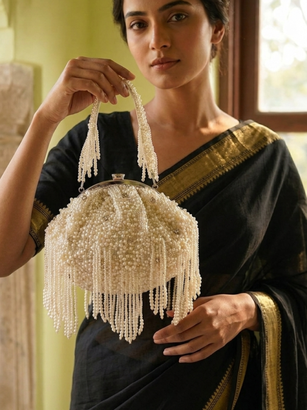 pomelli_photoshoot_image_9_16_0704 (23) Pearl Cascade Fringe Handbag