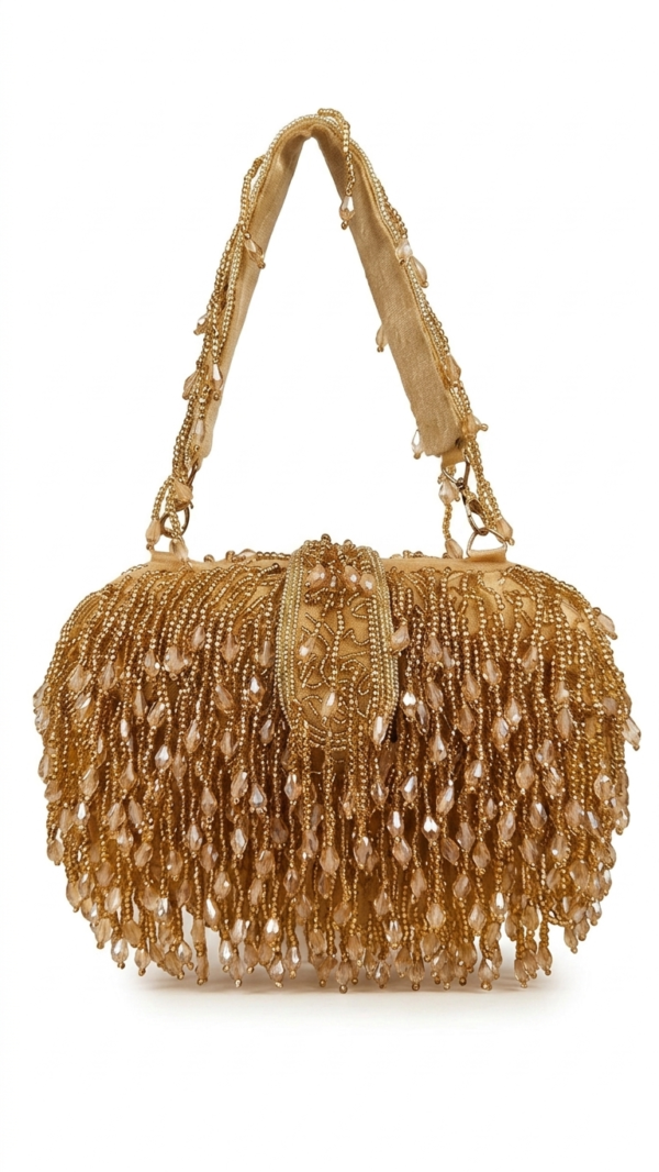 pomelli_photoshoot_image_9_16_0704 (9) Golden Luxe Fringe Handbag