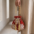 Crimson Blossom Beaded Potli