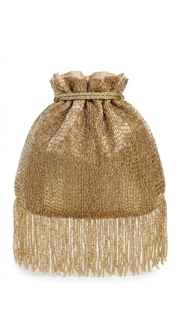 Golden Luxe Double-Sided Beaded Potli