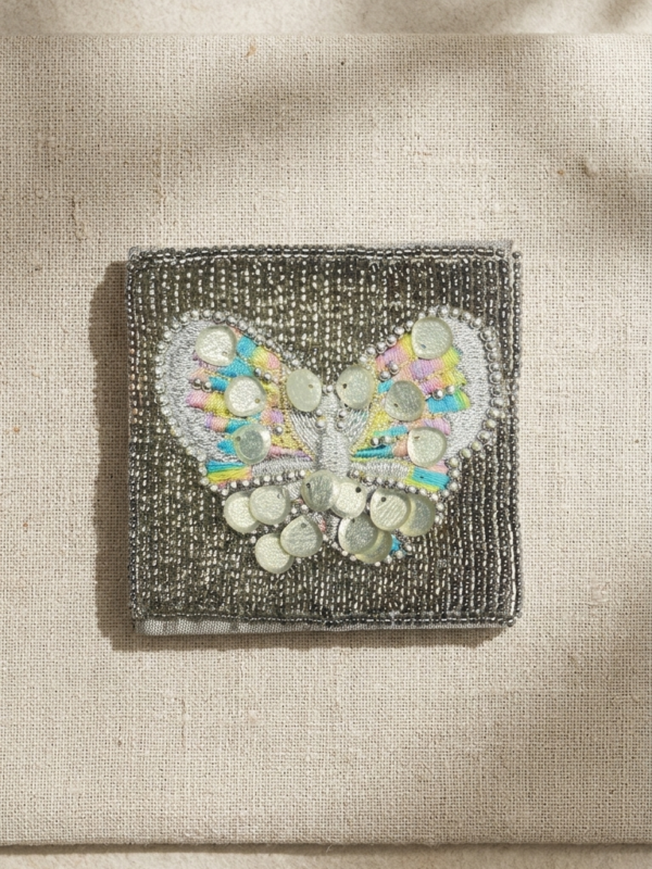 Blush Butterfly Embellished Mini Diary