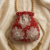 Crimson Blossom Beaded Potli