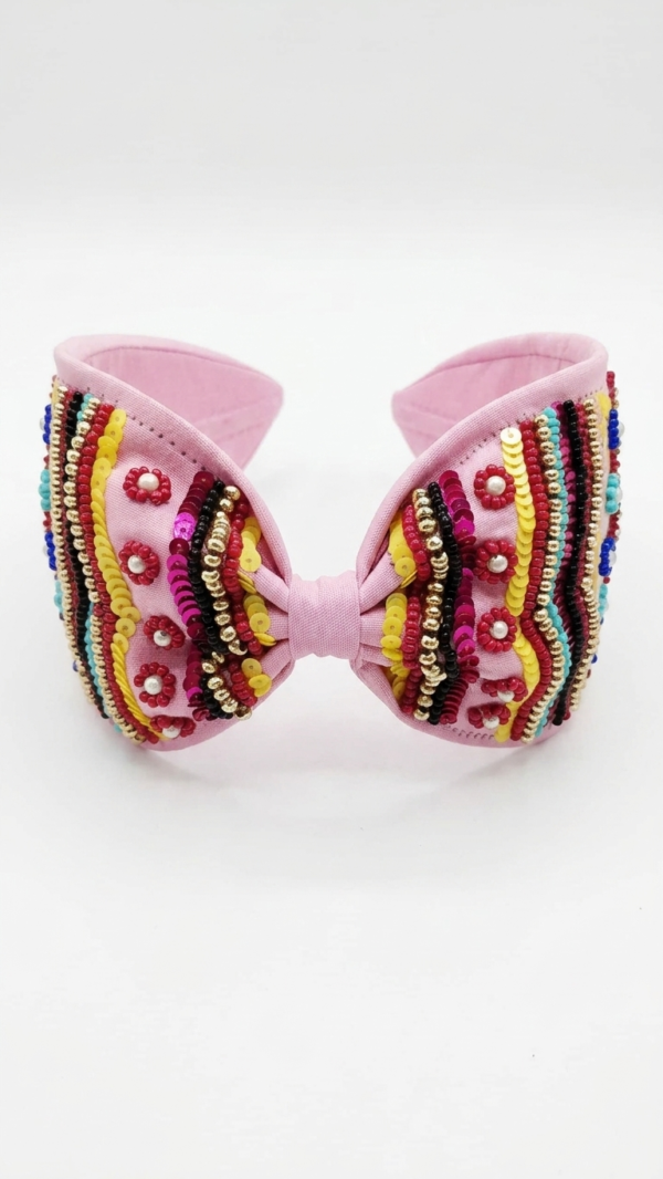 pomelli_photoshoot_image_9_16_0710 (2) Blush Rainbow Bloom Bow Headband
