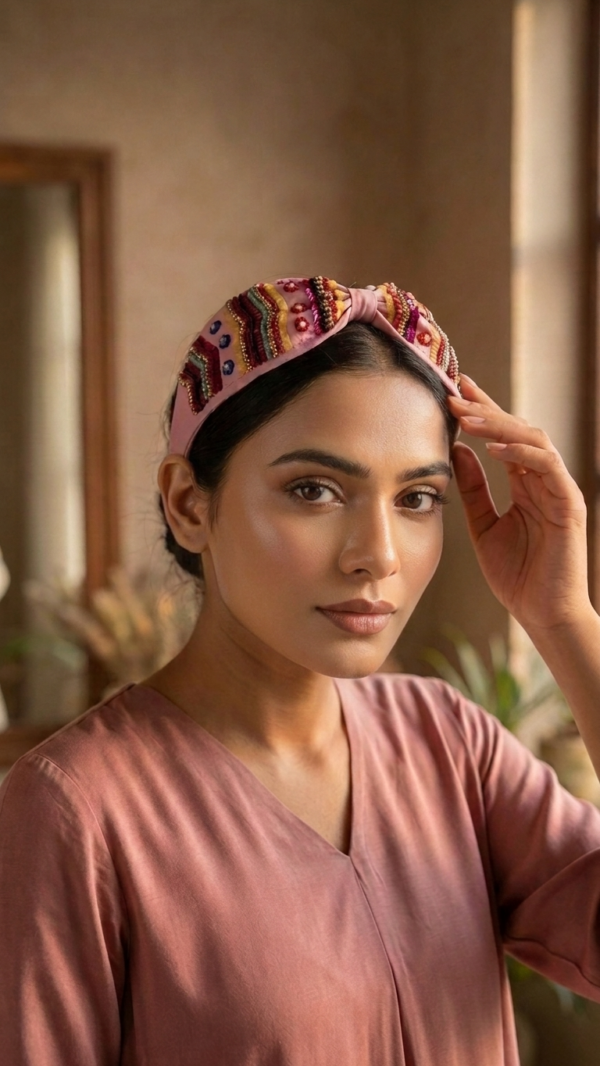 pomelli_photoshoot_image_9_16_0710 Blush Rainbow Bloom Bow Headband