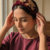Burgundy Velvet Sequin Bloom Headband